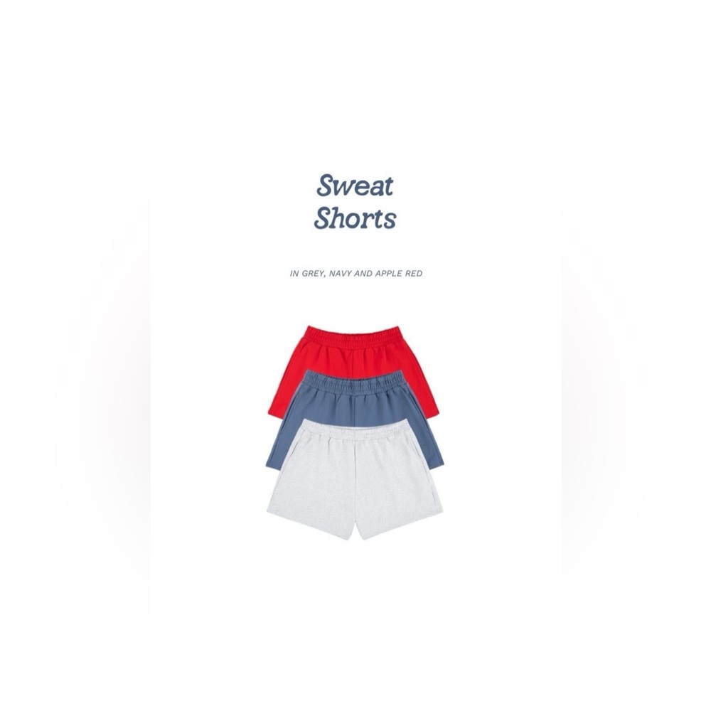 NWT Parke Sweatshorts in Apple Red in a size XS